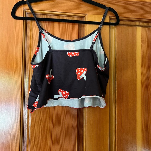 Crop Top with Mushroom Print - Picture 2 of 3